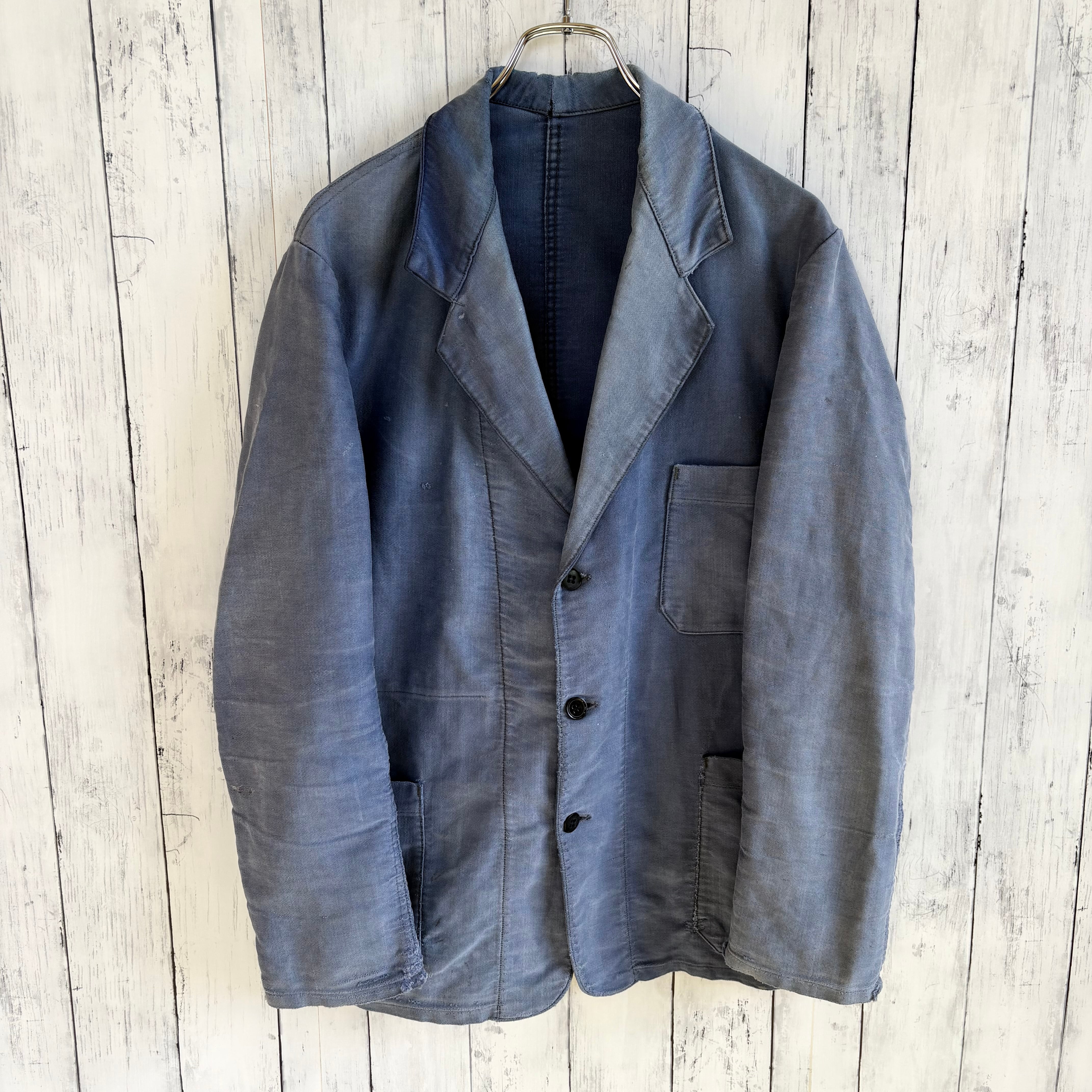 40s ヴィンテージ フレンチ モールスキンジャケット テーラード ワーク