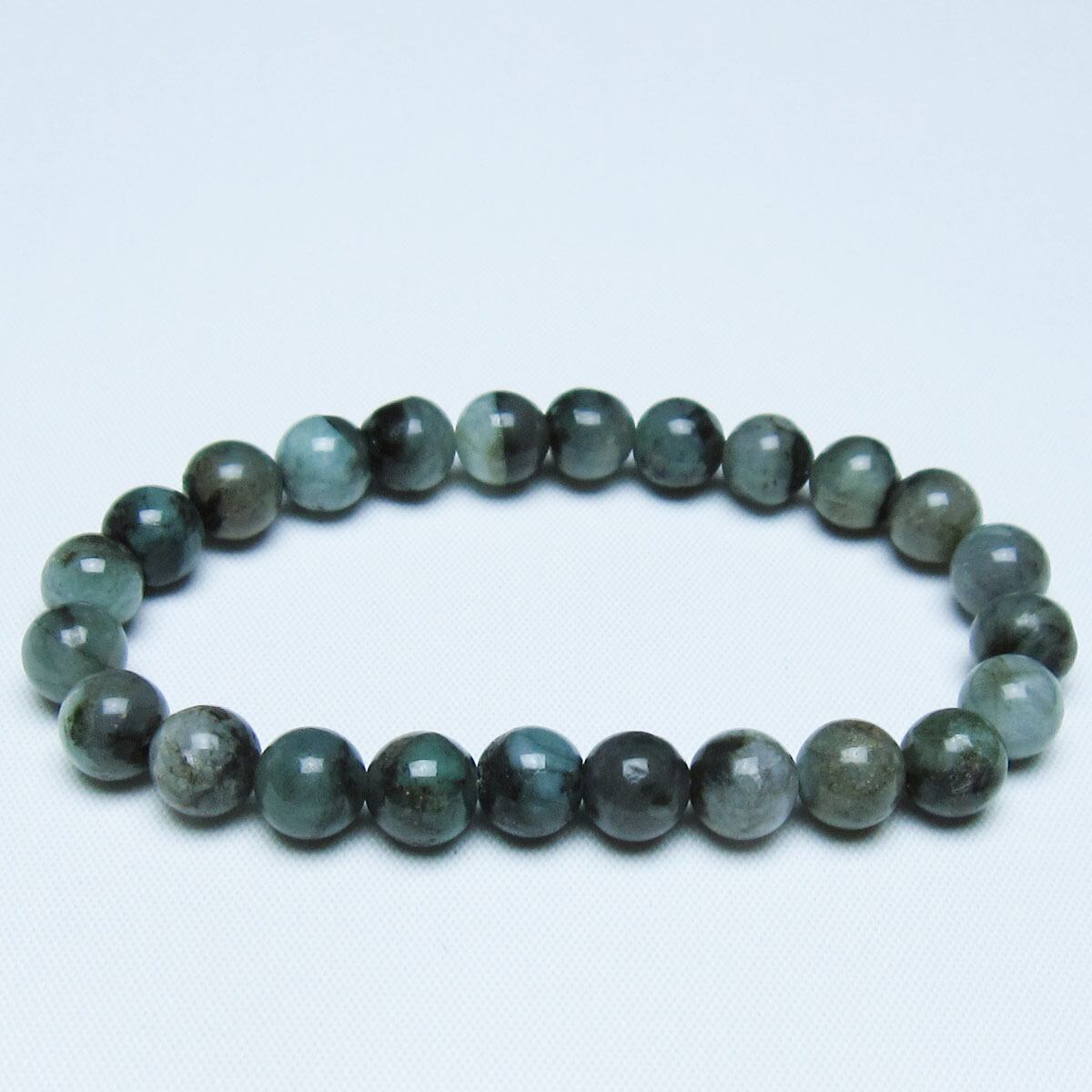 エメラルド ブレスレット 8mm 一点物 メール便可 [M便 1/10] 111-45940