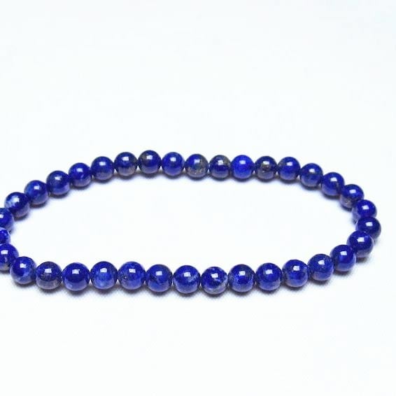 ラピスラズリ ブレスレット 5mm 一点物 メール便可 [M便 1/10] 111-48293