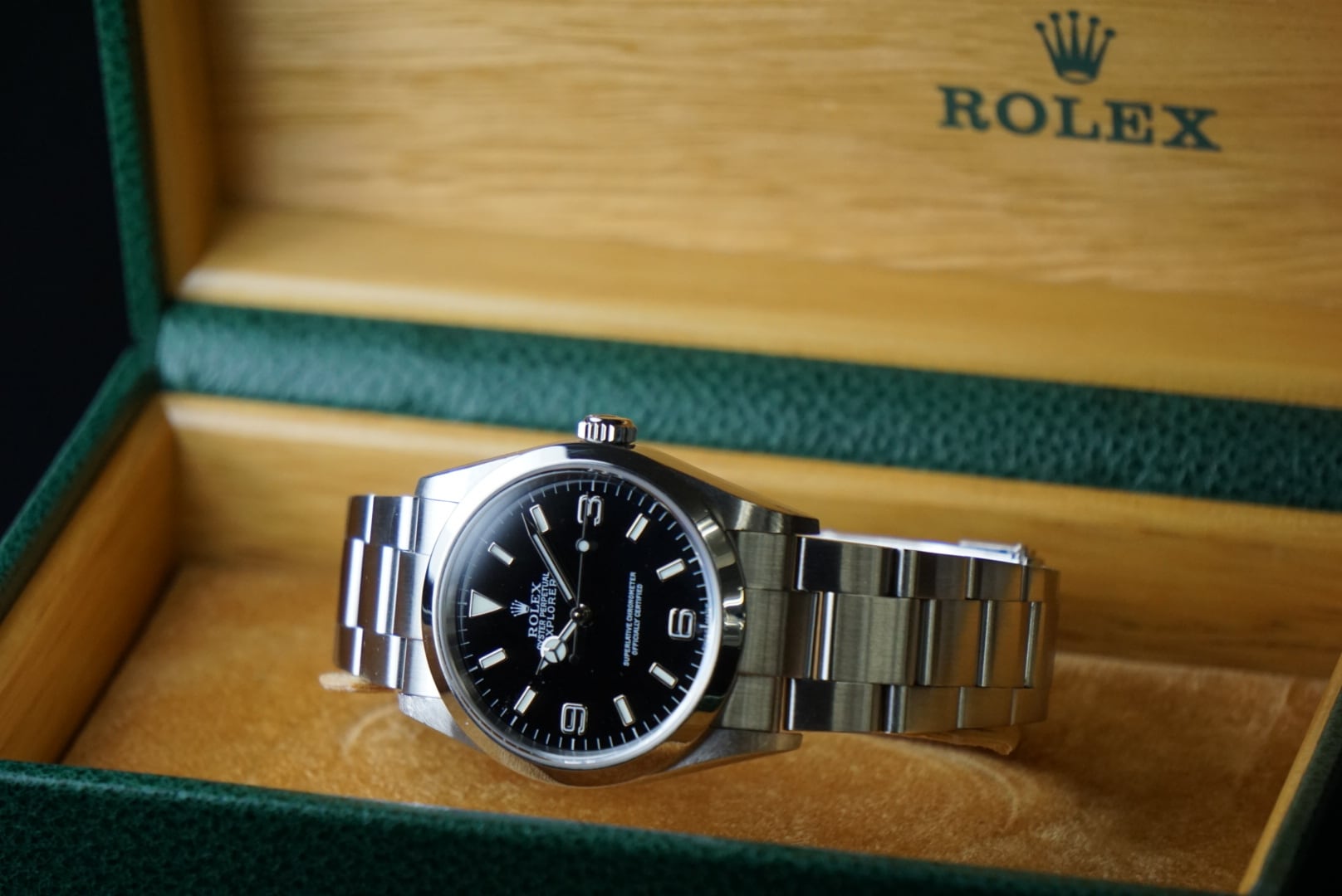 ロレックス エクスプローラー1 D番 114270 ROLEX 腕時計 黒文字盤