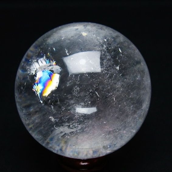 水晶 丸玉 57mm スフィア 置物 水晶玉 一点物 151-9019