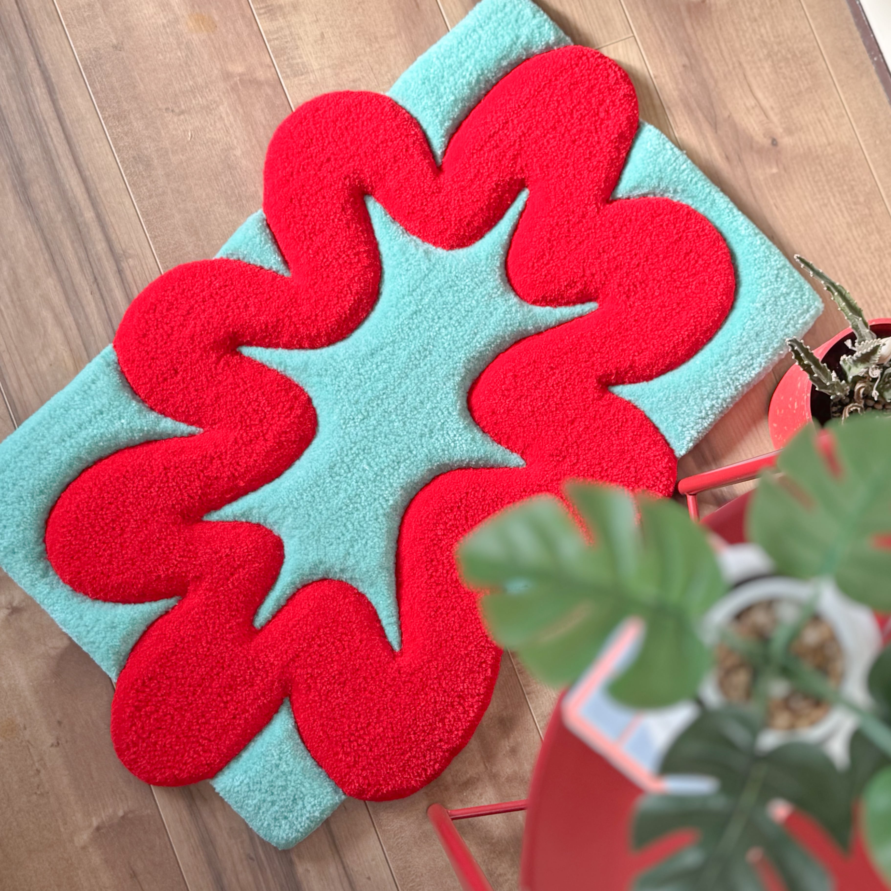 tube flower rug【カスタムカラー可能】 | Pontre Studio tube flower rug【カスタムカラー可能】 | Pontre Studio