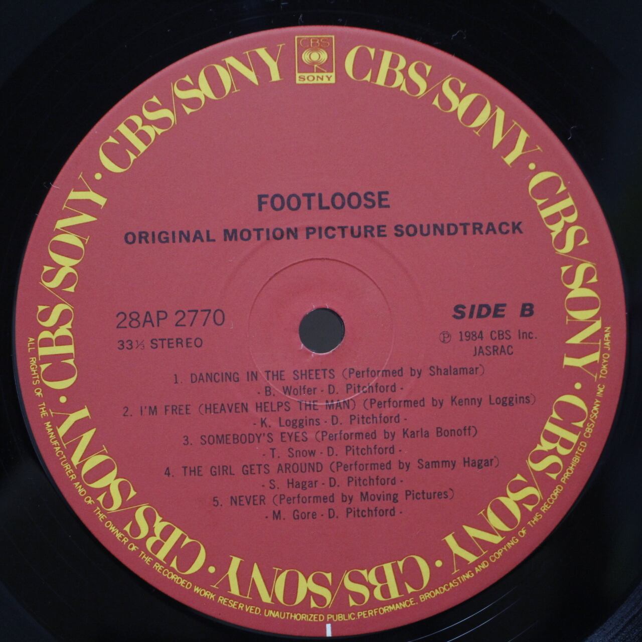 Various / Footloose - Soundtrack [28AP 2770] - 画像4