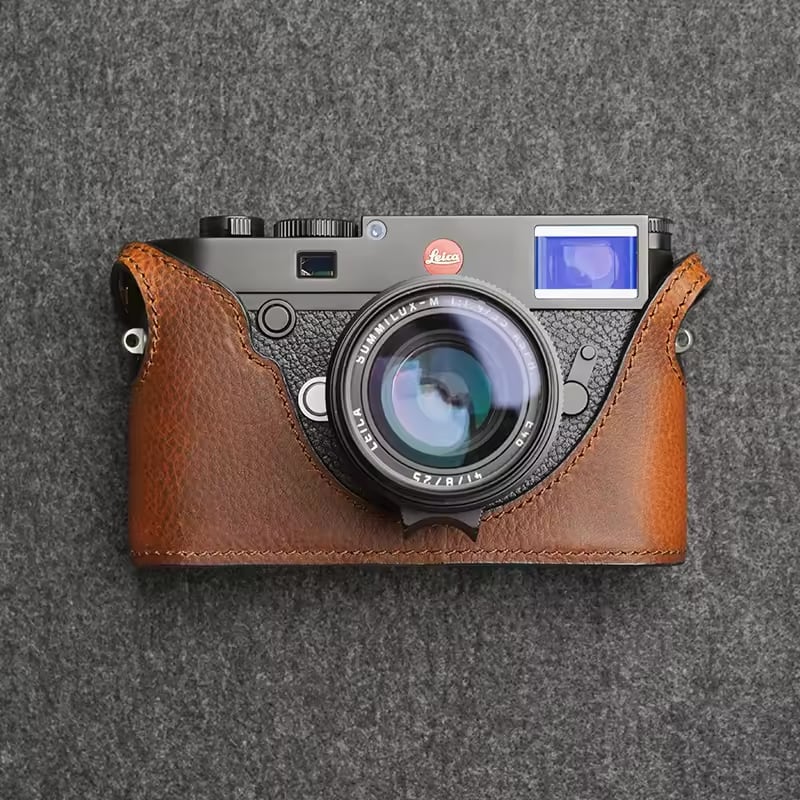 新品 本革 カメラケース LEICA ライカ M10/M10-P/M10R用 受注生産】ライカ M10 専用ボディケース シンメトリー | Mr.Stone