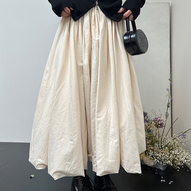 balloon long skirt　10373