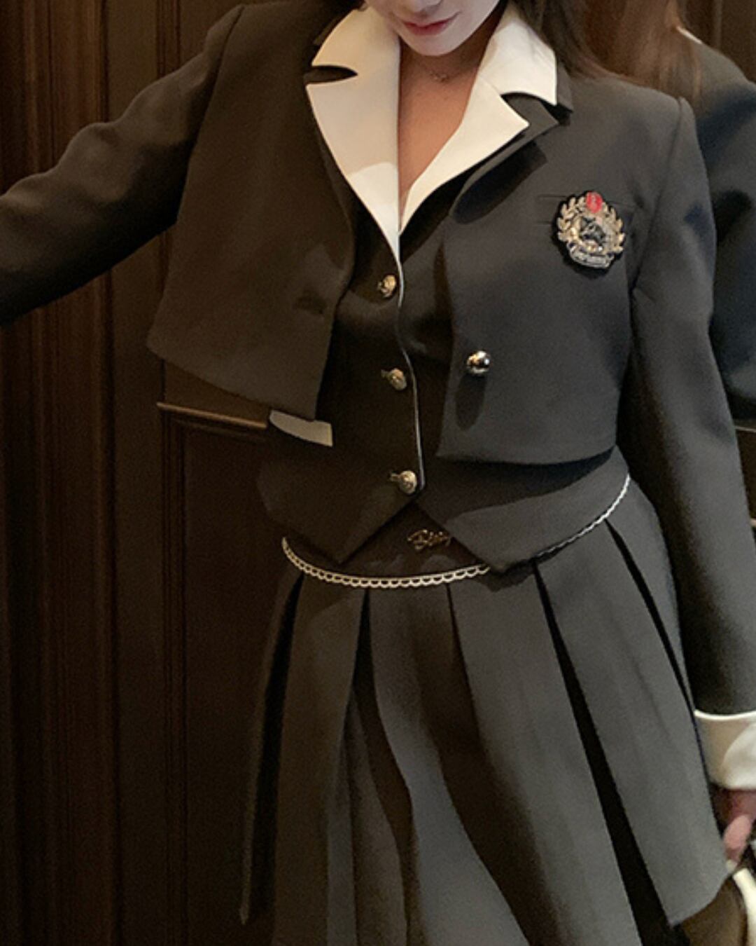 カレッジベストプリーツセットアップ3点セット 24W08104