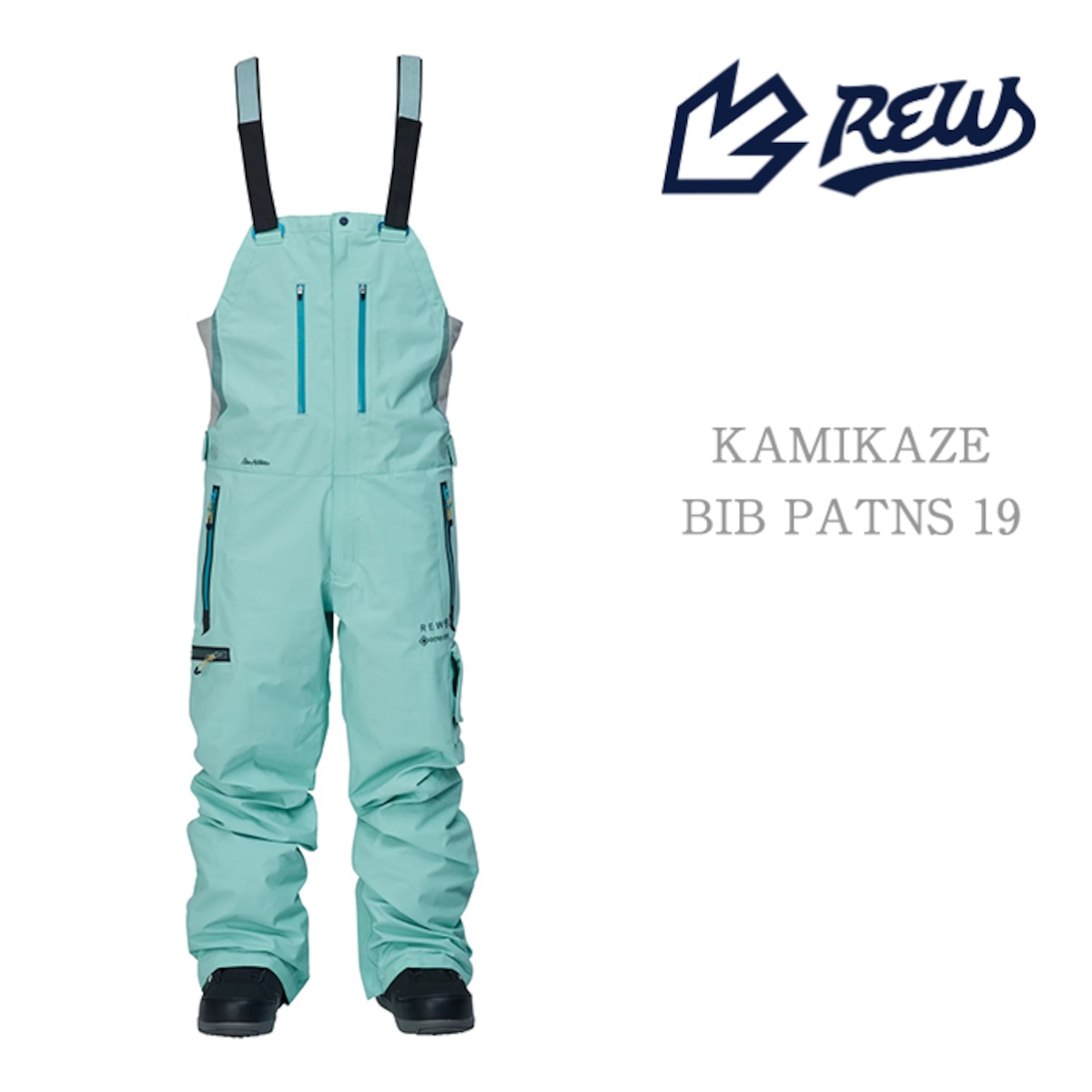 REW 『 KAMIKAZE BIB PANTS 19 』24-25 GORE-TEX スノーボード ウェア 