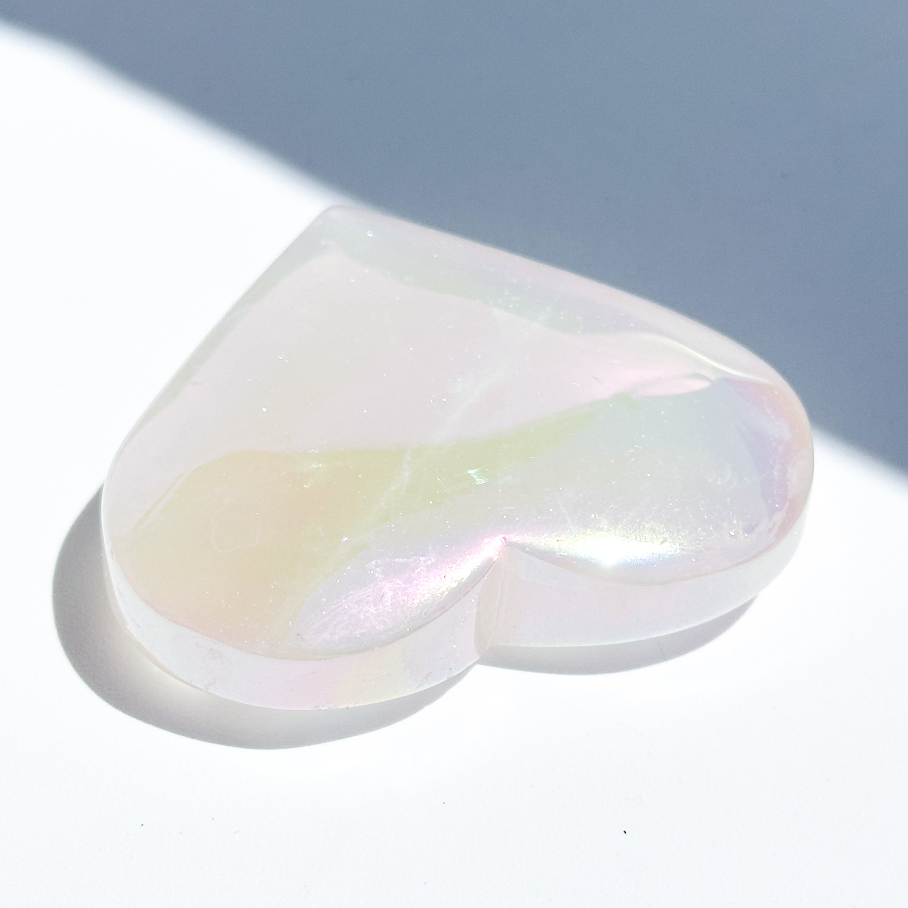 Special SALE！ 22000→17000円オーラ水晶 BIGハート ♡エンジェルオーラローズクォーツ ハート84♡ Angel Aura Rose Quartz