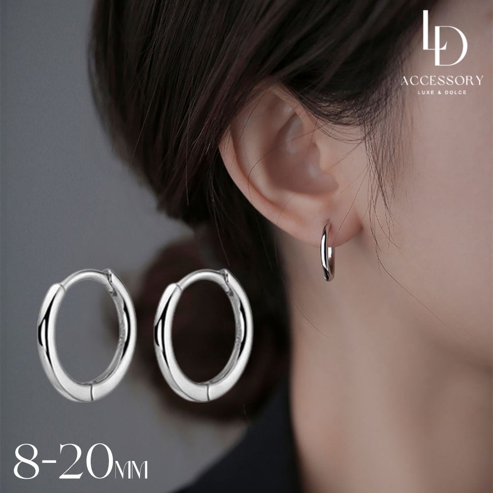 フープピアス 軟骨ピアス つけっぱなし18k 14G/16G/18G サージカル