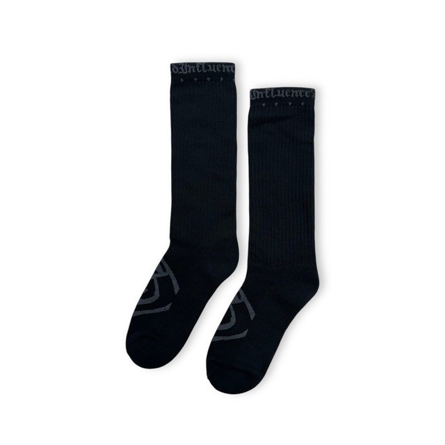 MLVINCE / classic logo socks long beige