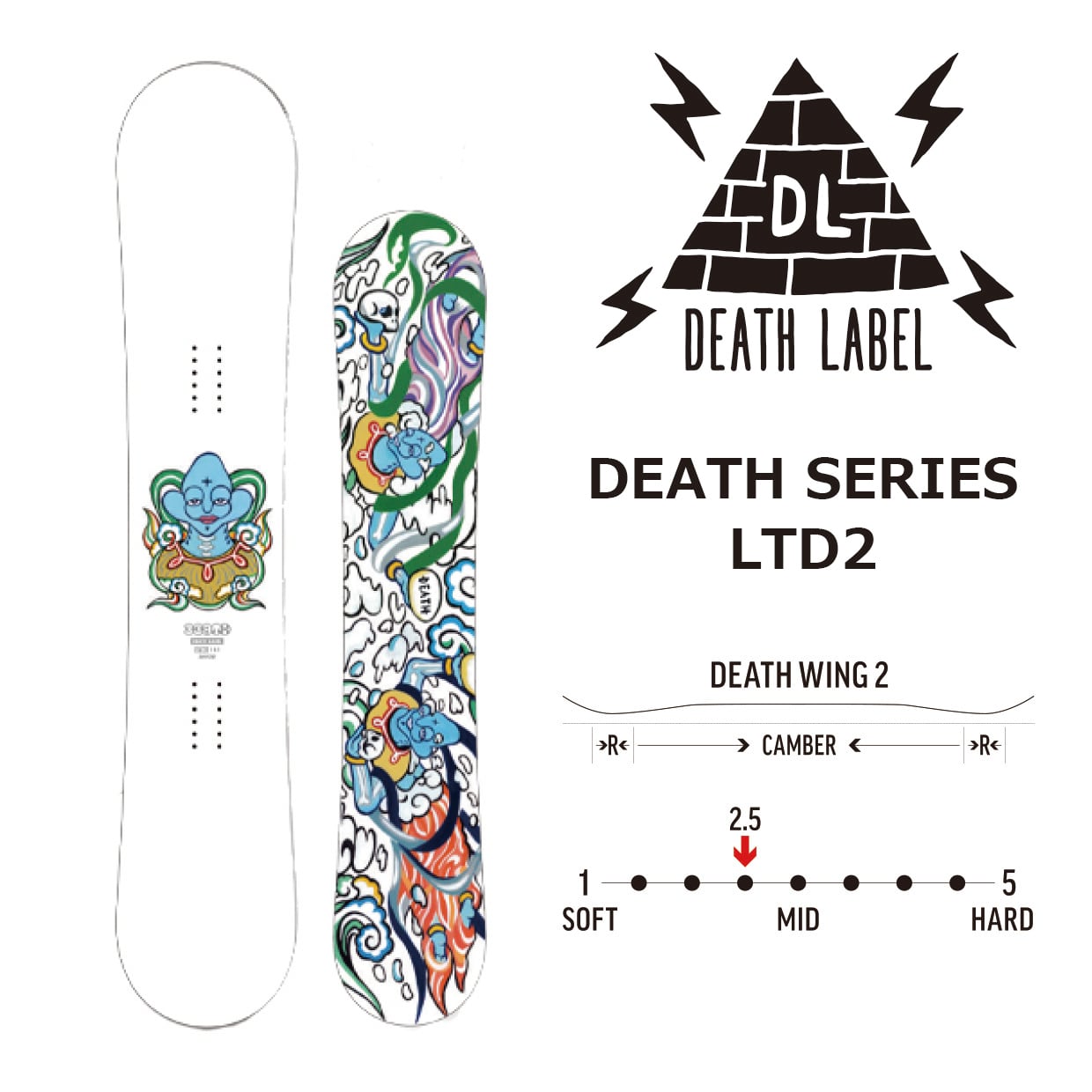 DEATH LABEL スノーボード 153cm