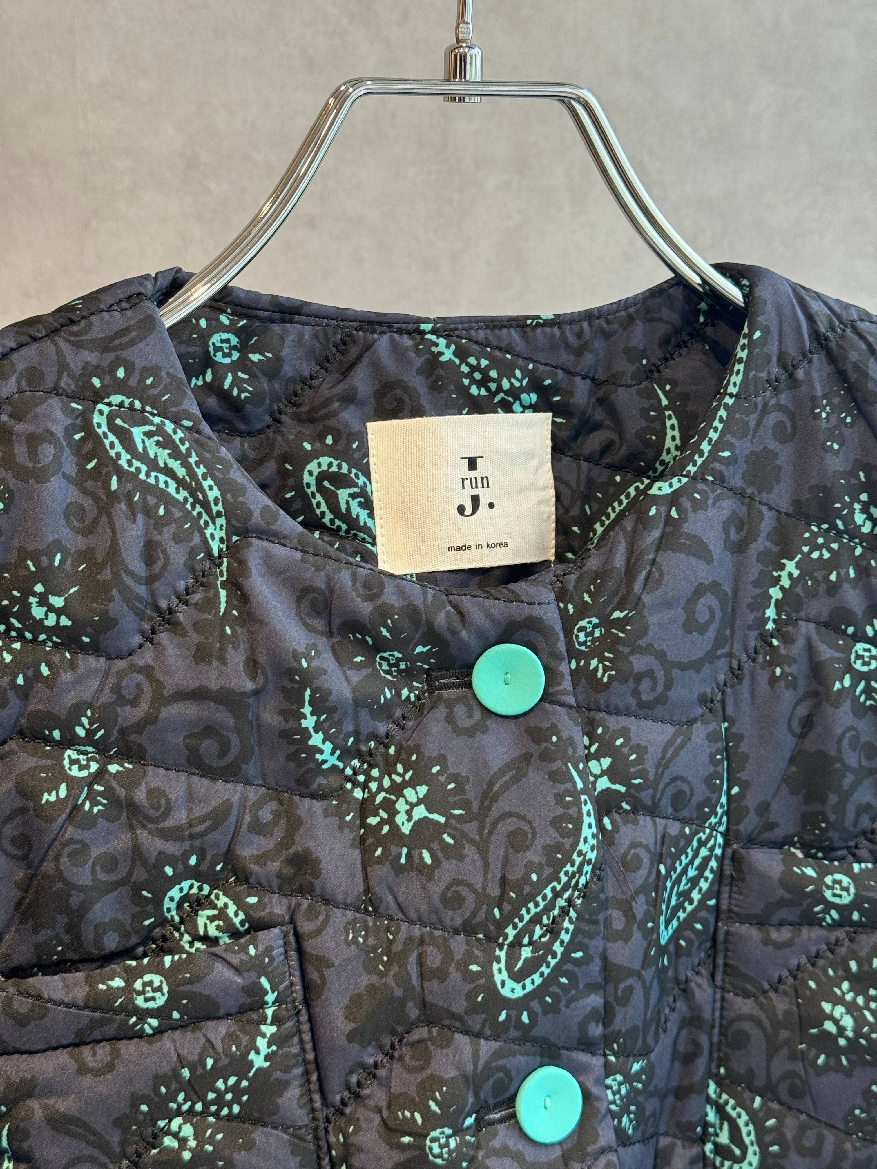 paisley flower paddet jacket