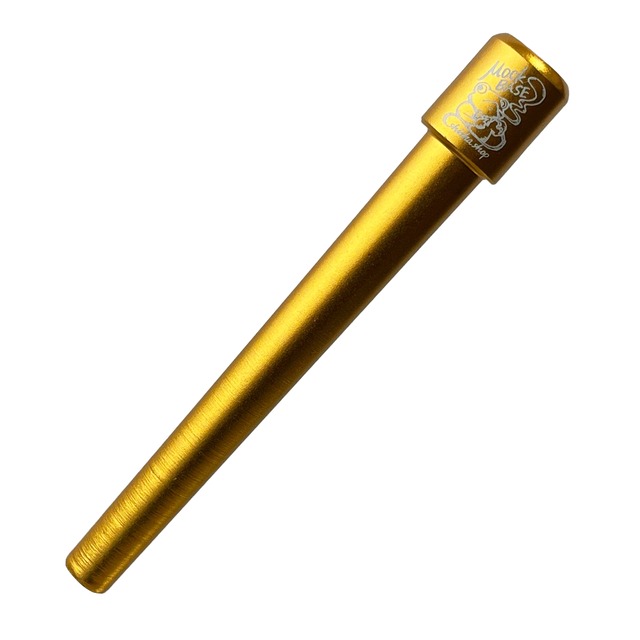 【アルミ製　マウスピース】　カエルロゴ　ストラップ付き　ゴールド　金属製　シーシャグッズ　MB-01-00082