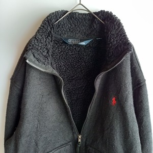 ポロバイラルフローレン　ボアジャケット　ブルゾン　裏ボア　ブラック　M