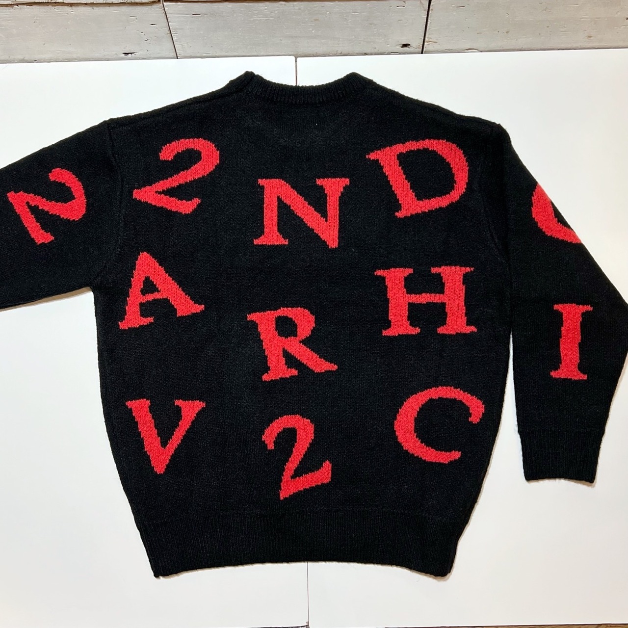 222189-2】Total logo knit / 2ND ARCHIVE / 総ロゴニット | 24/7 TOKYO