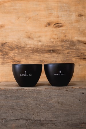 【送料無料】aobouzu simple logo pot【2個セット】 塊根植物やアガベのお共に。