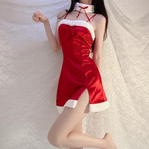 【2点セット】ミニドレス キャバドレス クリスマス サンタ服 かわいい MY2-GR1783