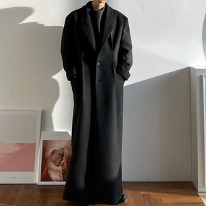 Single Breasted Super Long Trench Coat【L0229】