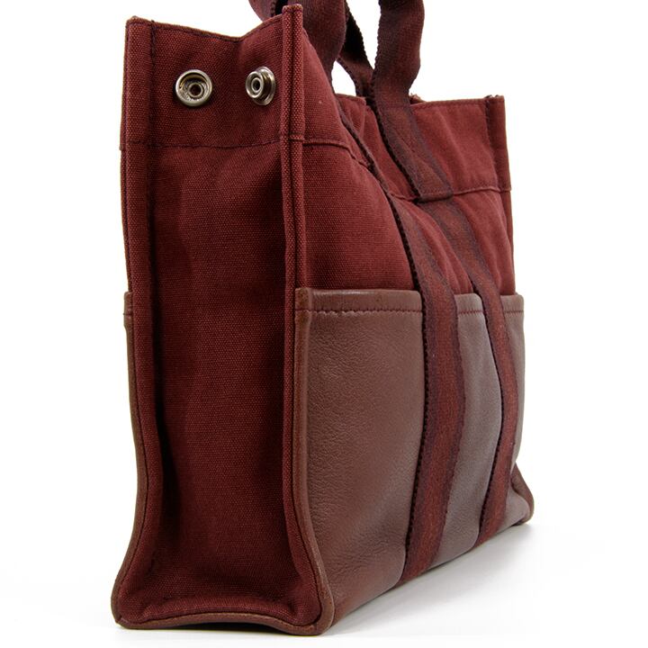 【全額返金保証・送料無料・良品】HERMES・エルメス・トートバッグ(フールトゥ・ハーフレザー・女性・男性・メンズ・茶色・ブラウン・E224) | Lexead (レクシード) powered by BASE