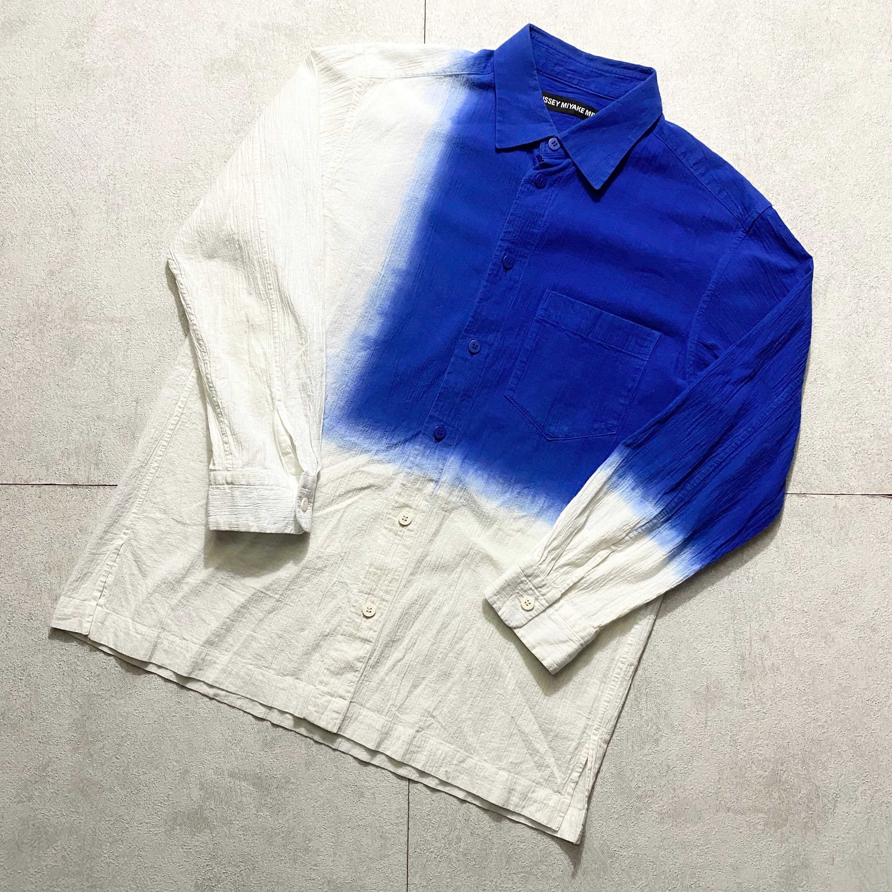 ISSEY MIYAKE MEN color blocking design crepe shirt | NOIR ONLINE