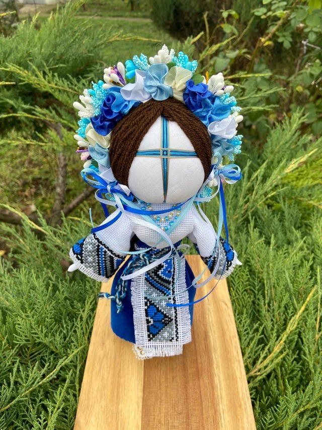 UA.Designer手作りモタンカ 25cm（ウクライナの御守り）