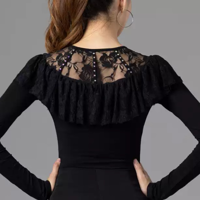 レースデザイン ロングスリーブ カットソー ds1244