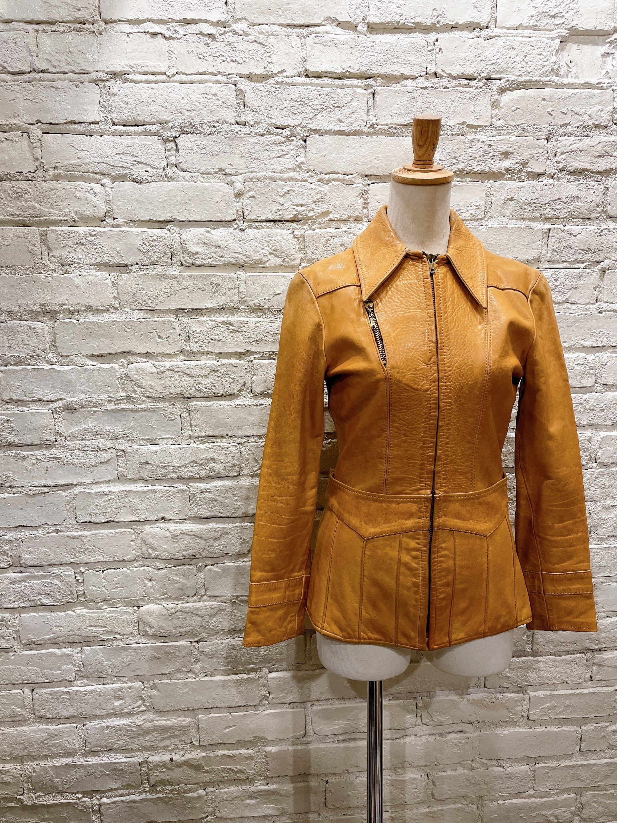 70年代 natural comfortヴィンテージクラフトレザージャケット | Used  