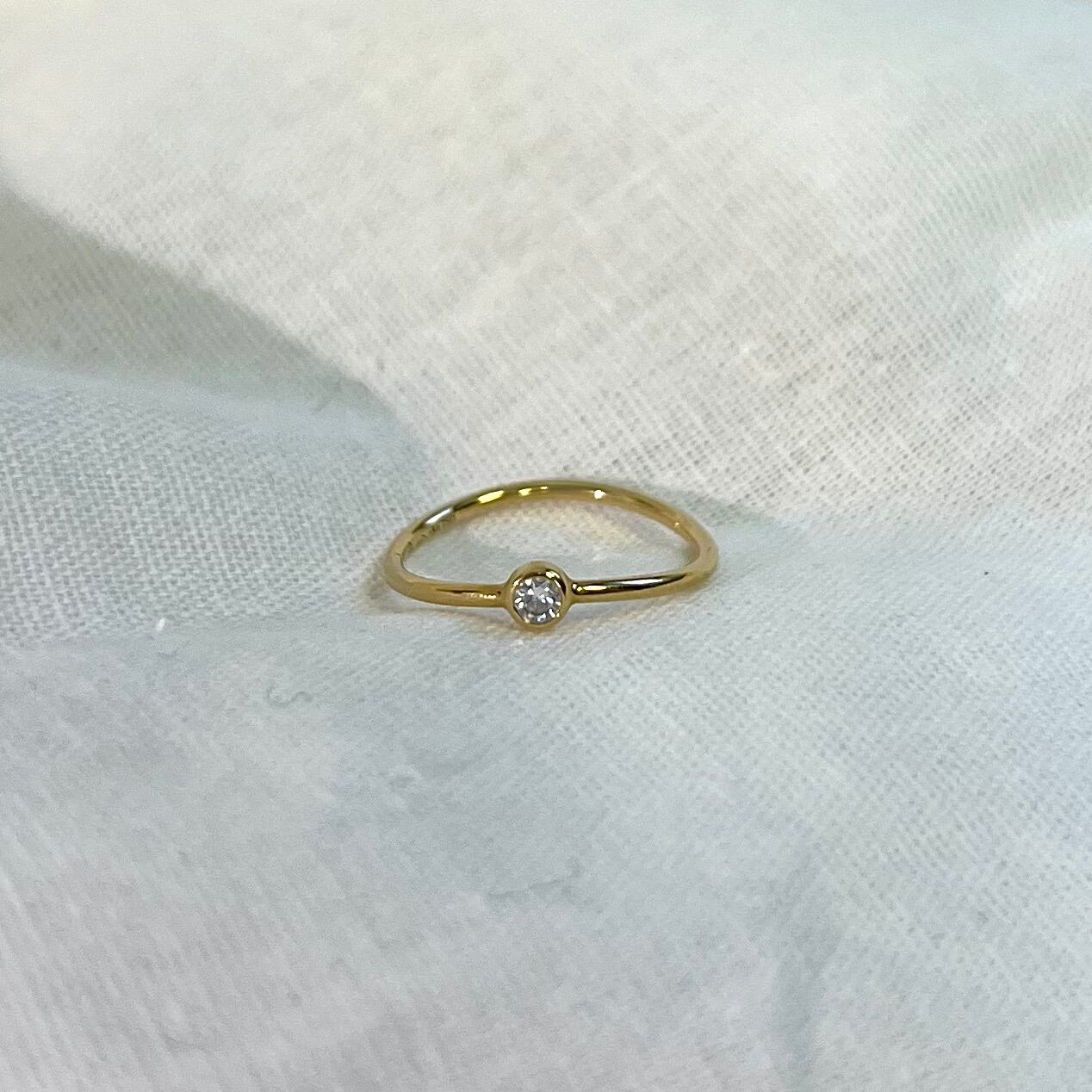 Tiffany 華々しく ティファニー リング ウェーブ シングルロウ 
