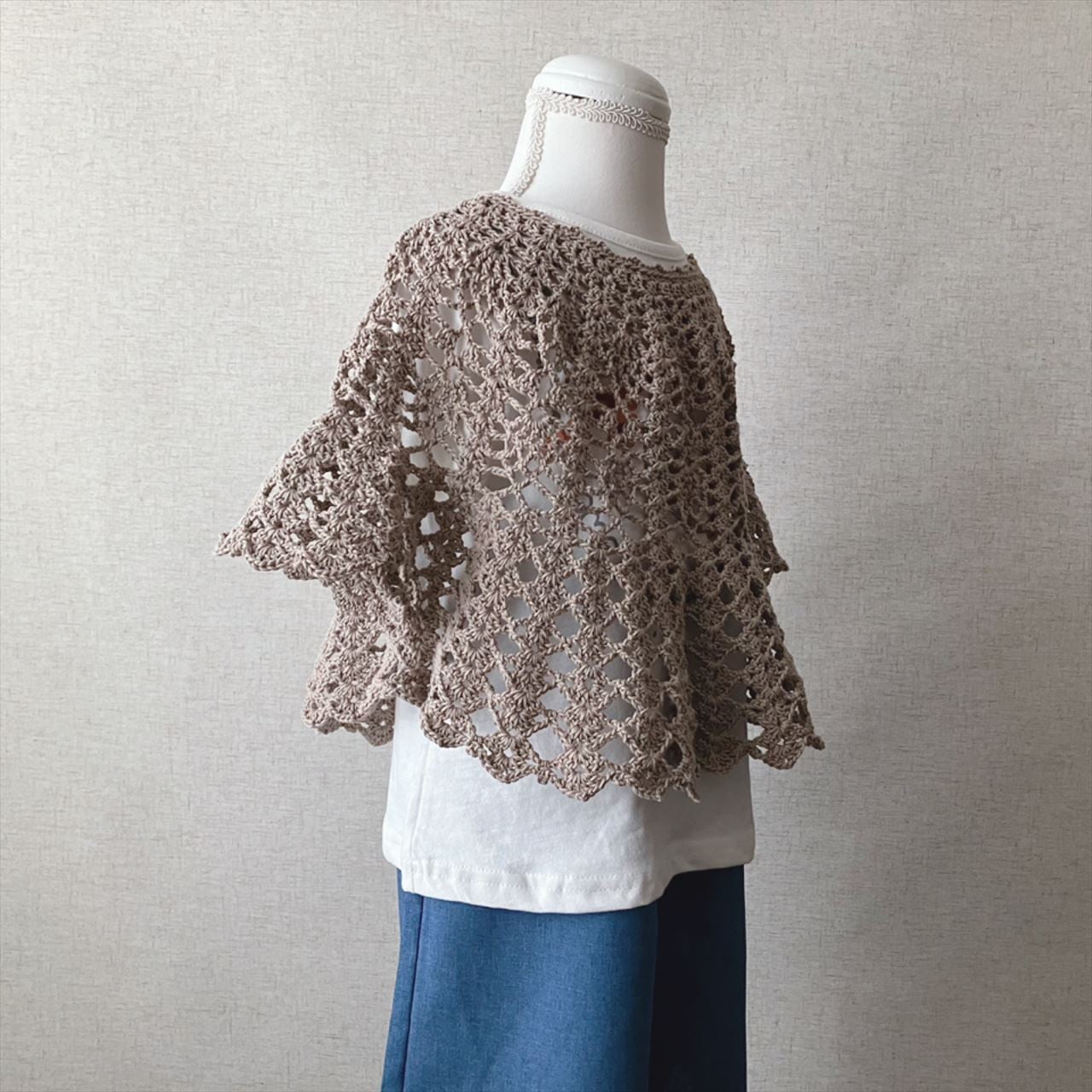 手編み パイナップル模様のモノトーンボーダーべストプルオーバー ハンドメイド M レシピ〉パイナップル模様のプルオーバー: レシピ｜手づくりタウン by