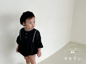 【bebe nine】ベビーアンバースーツ ブラック 70〜90cm 240847
