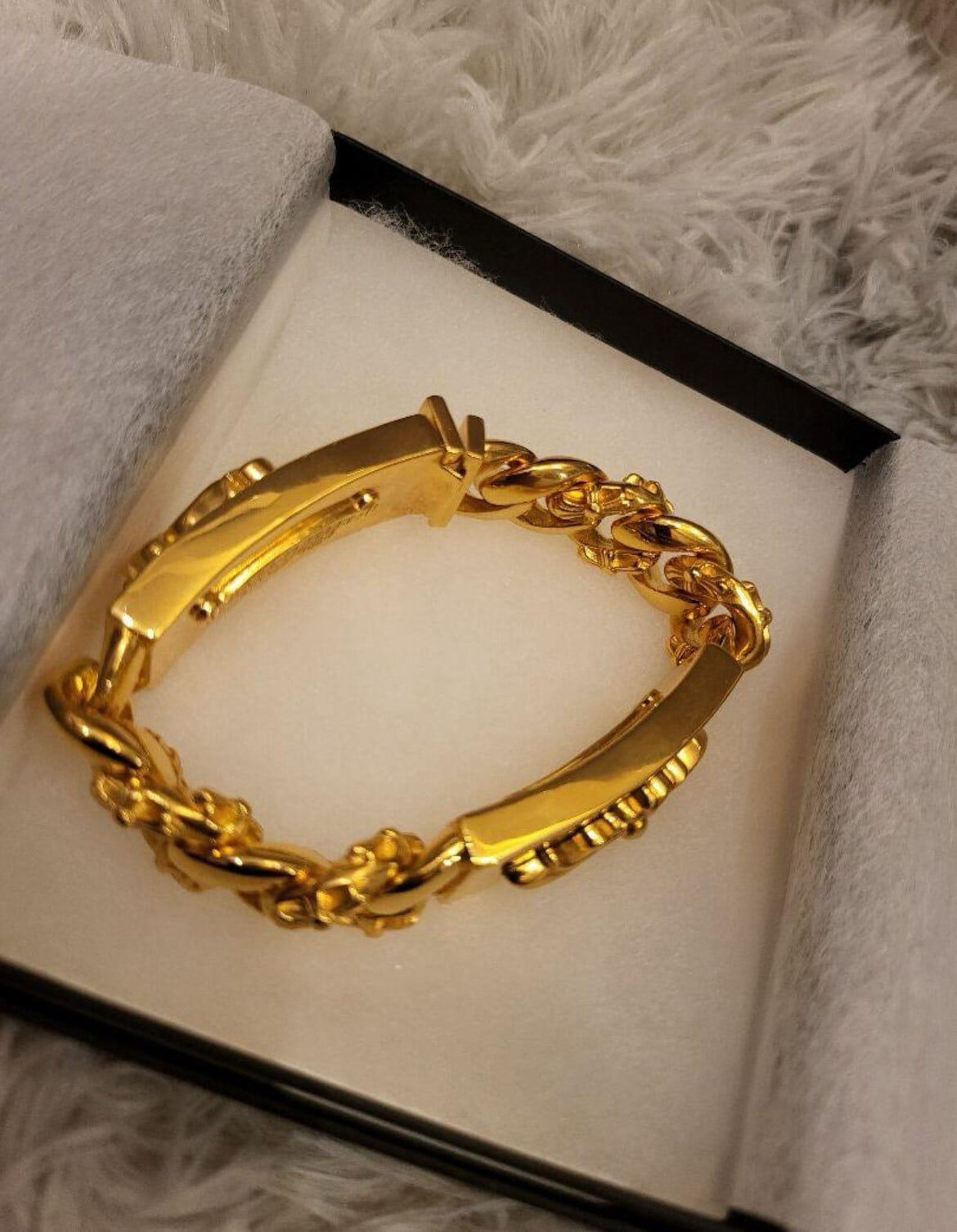CHROME HEARTS クロムハーツ ダブルID ブレスレット 22k ゴールド