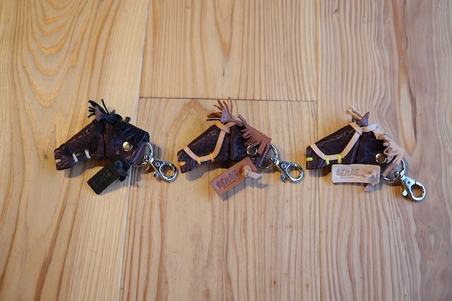 《即納》horse key holder【burgundy】