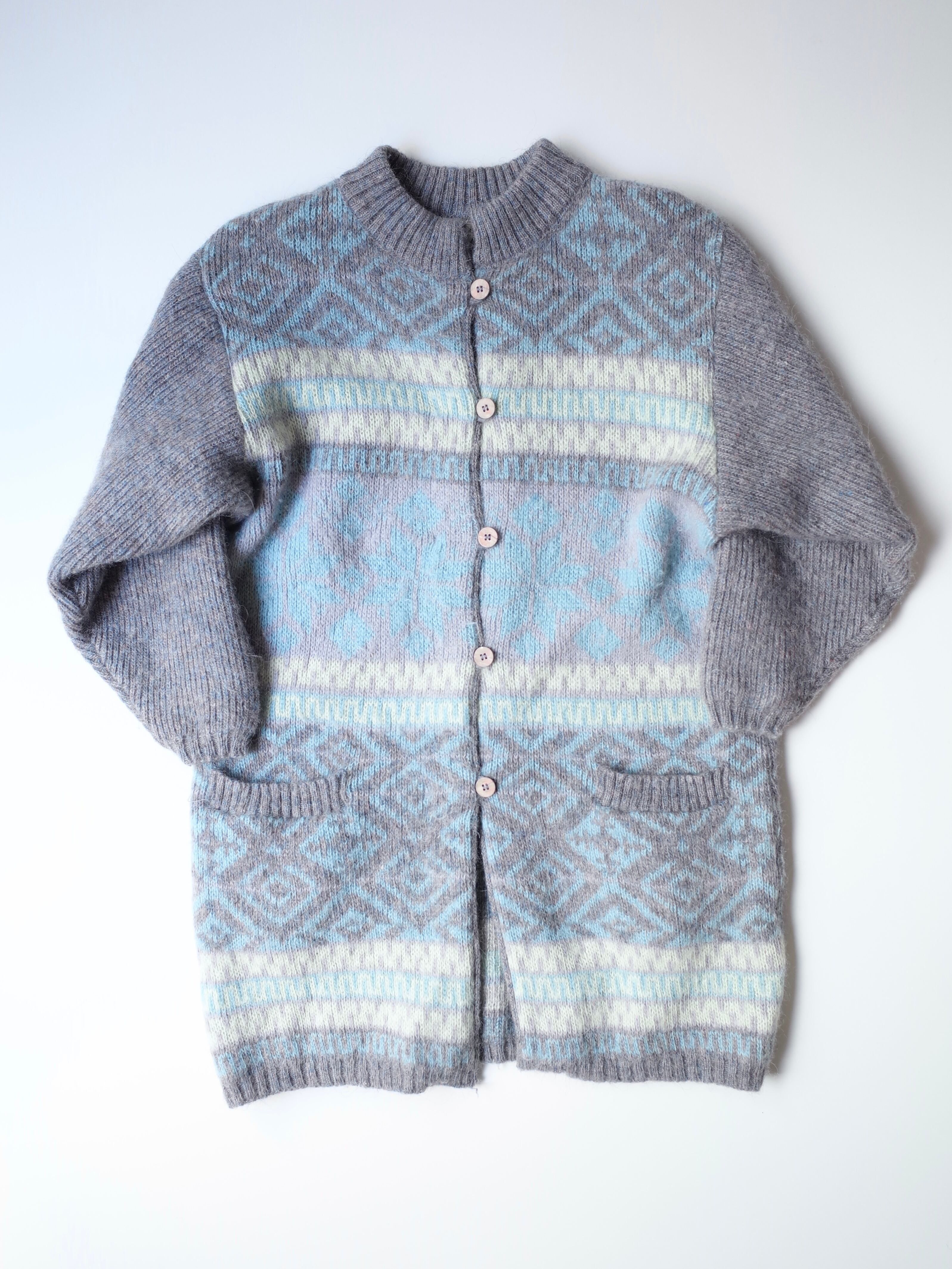 80s Iceland Hilda Ltd. long knit cardigan