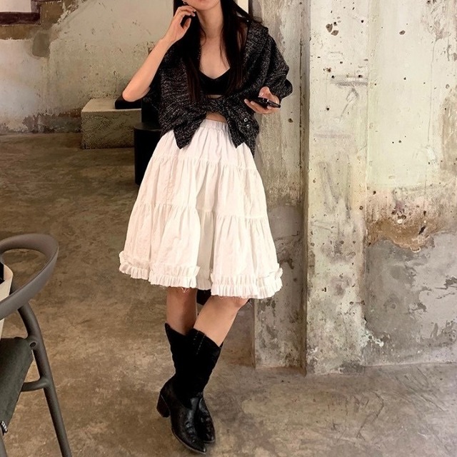 Puffy princess skirt <2colors>