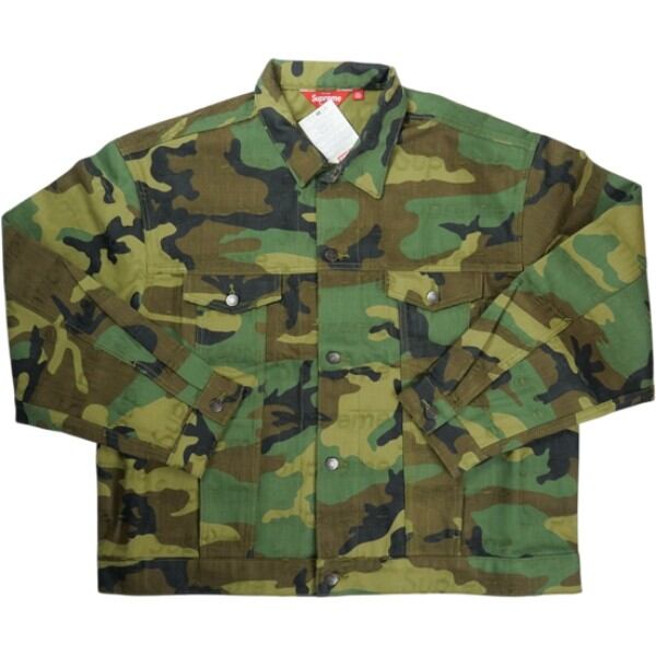 ジャケット・アウター Supreme Jacquard Logos Denim Jacket Camo Supreme Jacquard Logos Denim Trucker Jacket Camo FW25 – UniqueHype