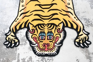 Tibetan Tiger Rug 《Lサイズ•ウール・オリジナル3・シグネチャーイエロー238》チベタンタイガーラグ