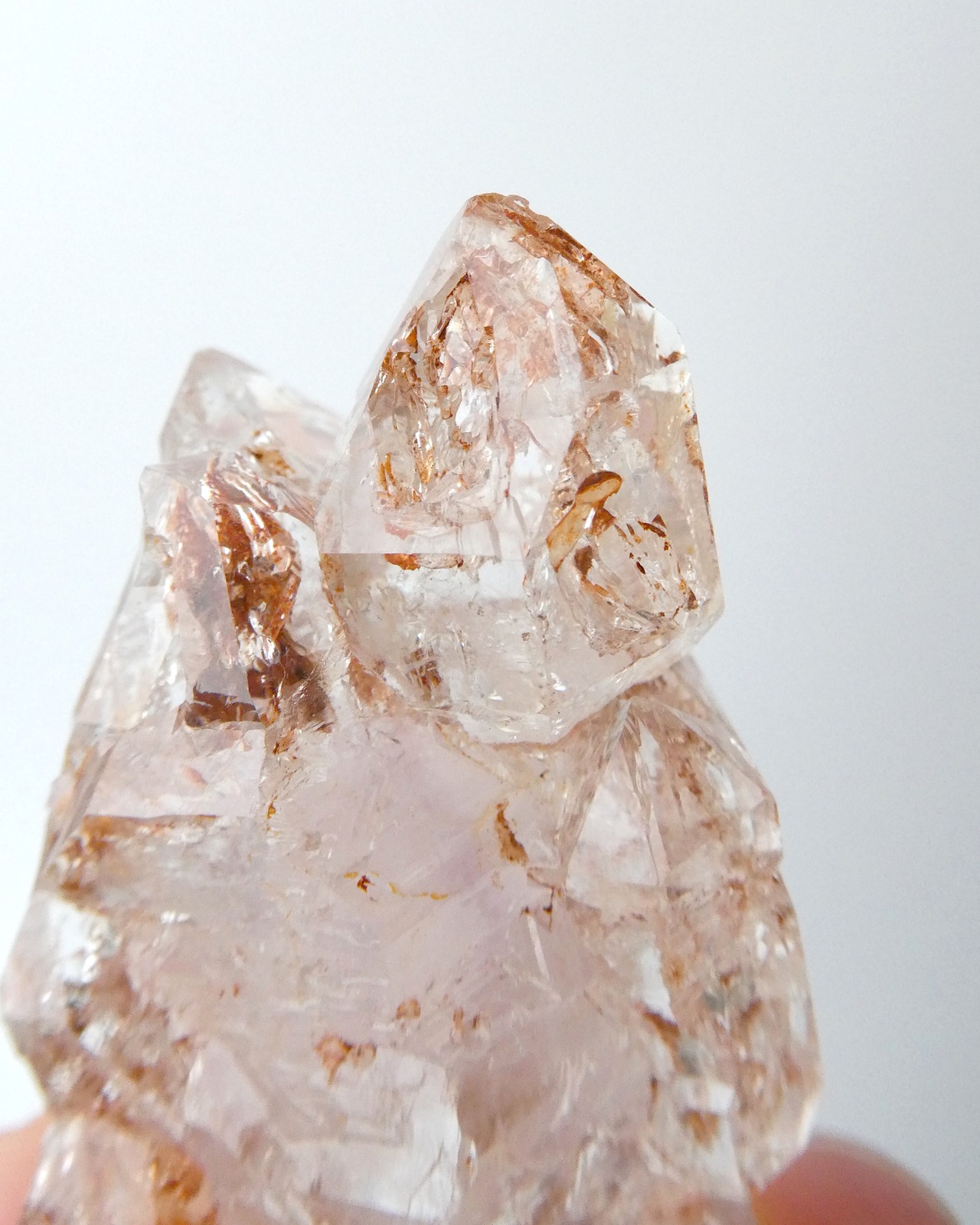 Red Clay Skeletal Quartz エレスチャルクォーツ レッドクレイ ⭓ 花焔 ⭔ MINERAL