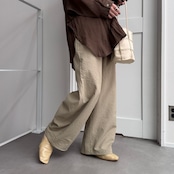 ポコポコチェックドロストPT/ベージュ