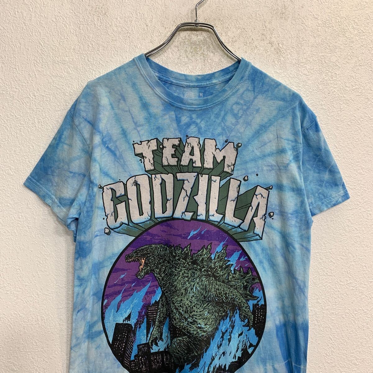 GOOZILLA KONG 半袖 プリント Tシャツ Mサイズ ゴジラ コング タイダイ