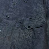design black linen shirt