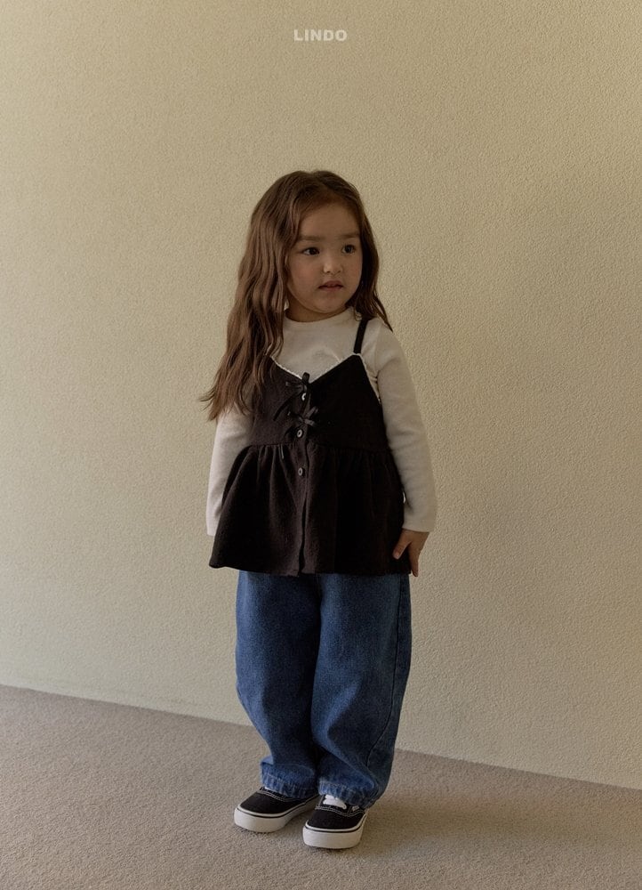 【予約商品】 flounced strap blouse