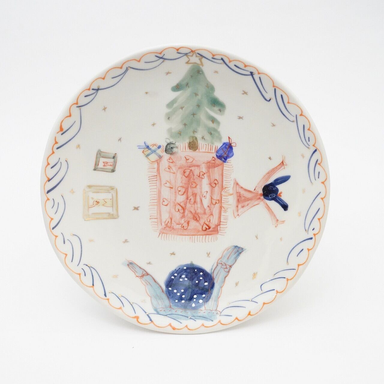 【小林 恭子】メリークリスマス皿 5-A