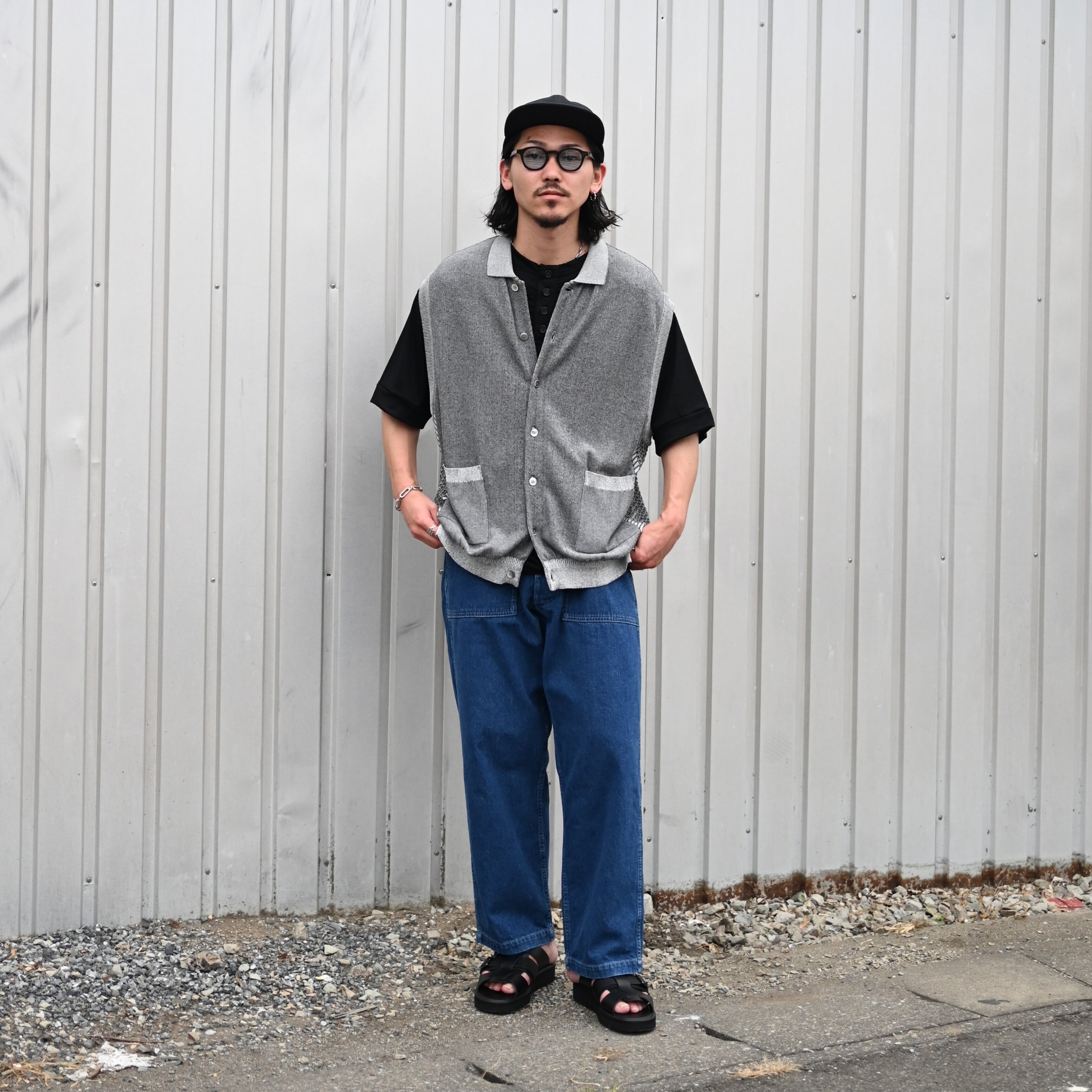 INTERIM(インテリム)EXTRA FINE MERINO WOOL JERSEY HENRY OVER S/S