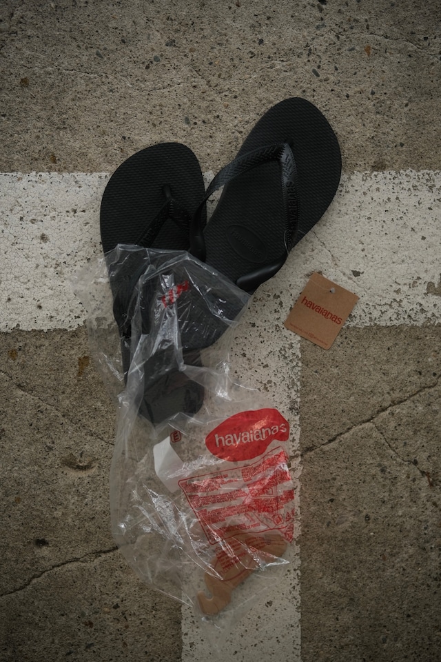 Utah/"havaians" TOP beach sandal/black