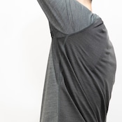 バックメッシュ・速乾メリノウール・ジップアップ・ロングスリーブシャツ(登山用ベースレイヤー 長袖ジップアップ)