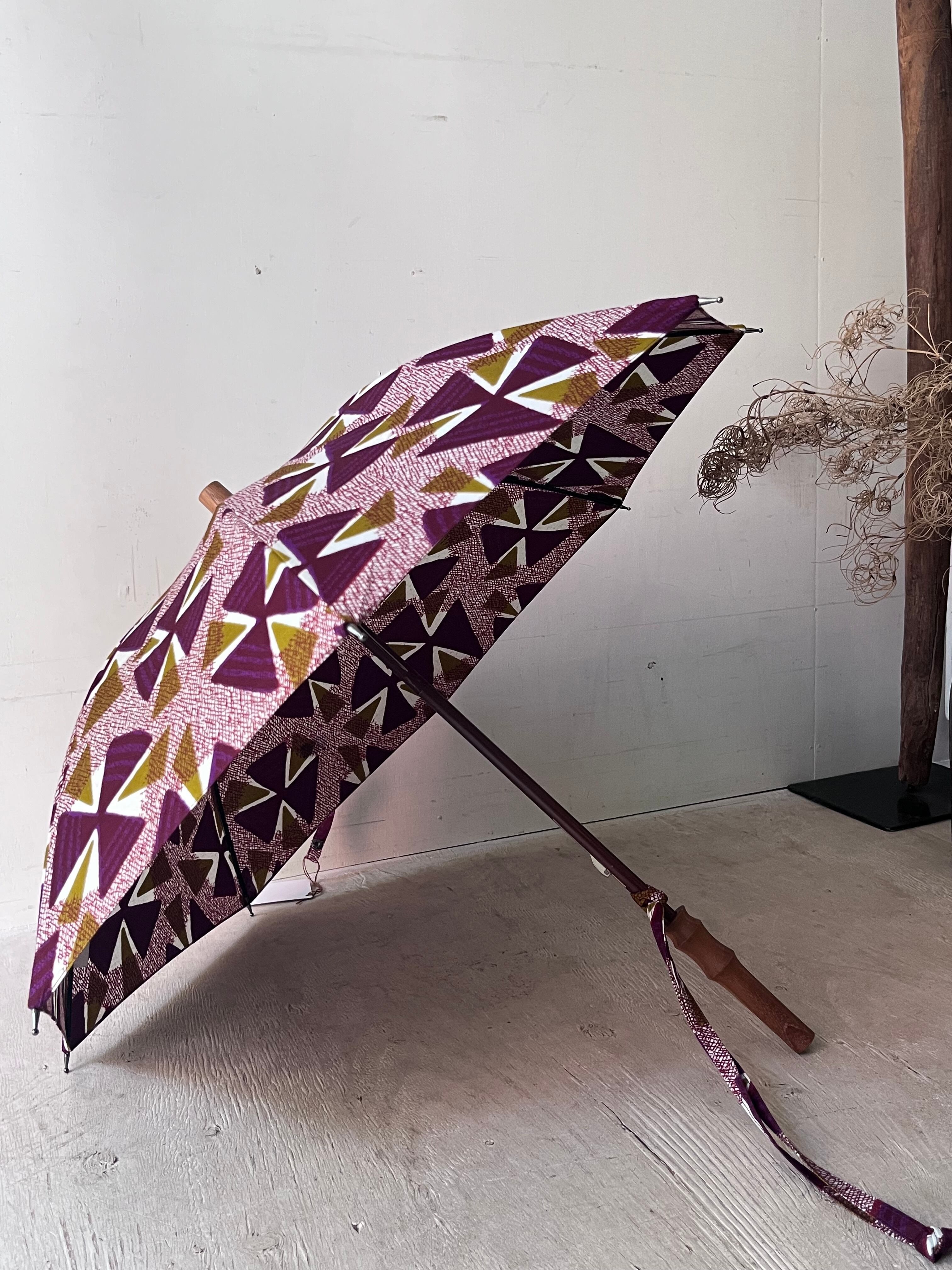 ○ 40cm - 1 ／ MANDRAKE晴雨兼用アフリカンバティック傘 | FUCHISO