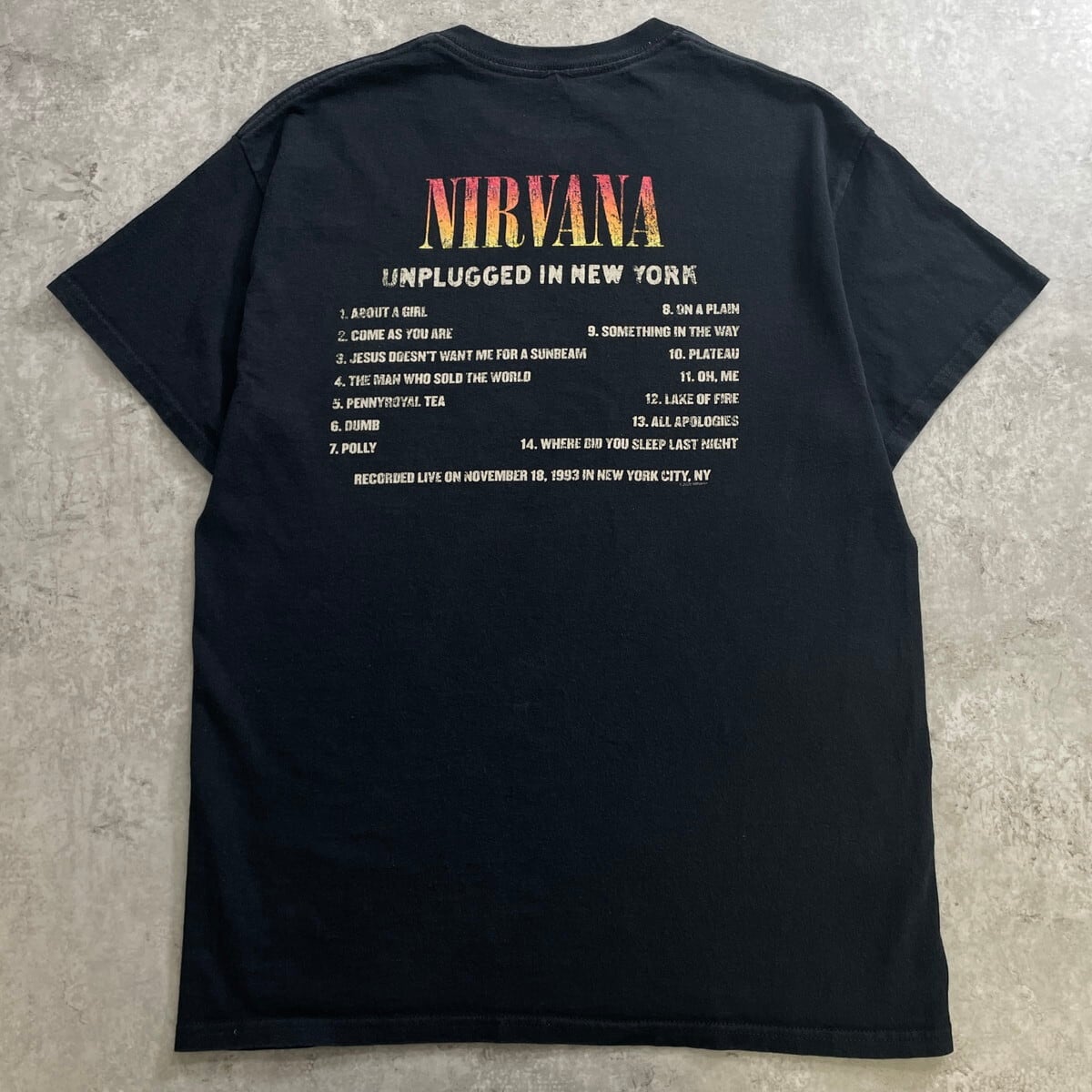 USA製 ニルヴァーナ NIRVANA MTV Unplugged アンプラグド バンドT
