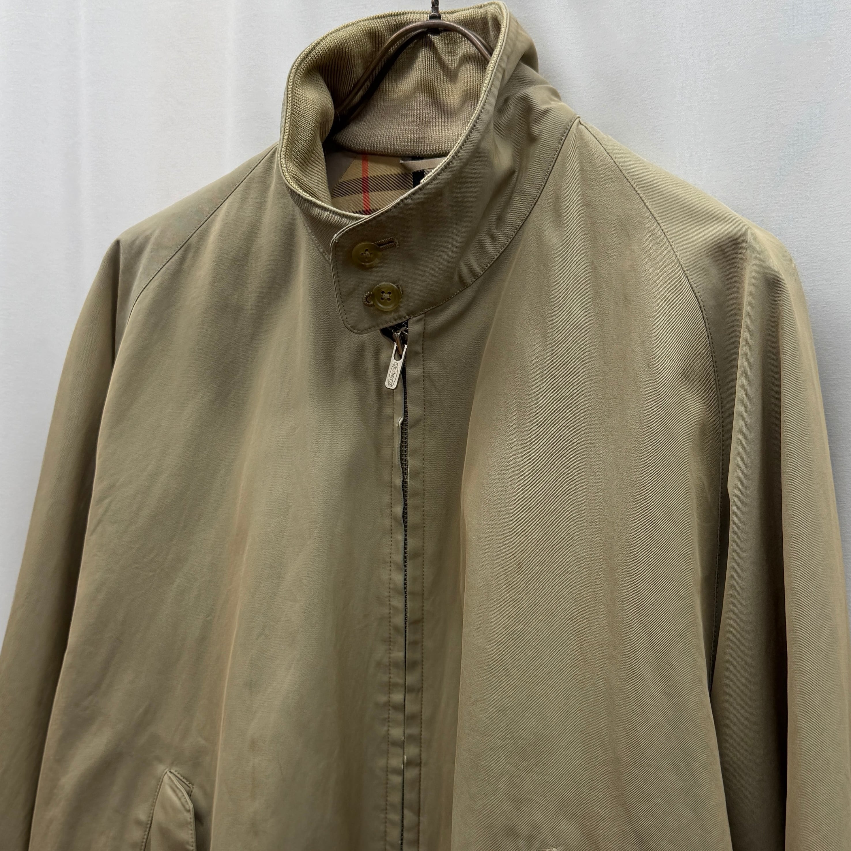バーバリーズ Burberrys 90s ジップアップ ブルゾン ベージュ BURBERRY - 90年代 Burberrys バーバリーズ キルティングジャケット