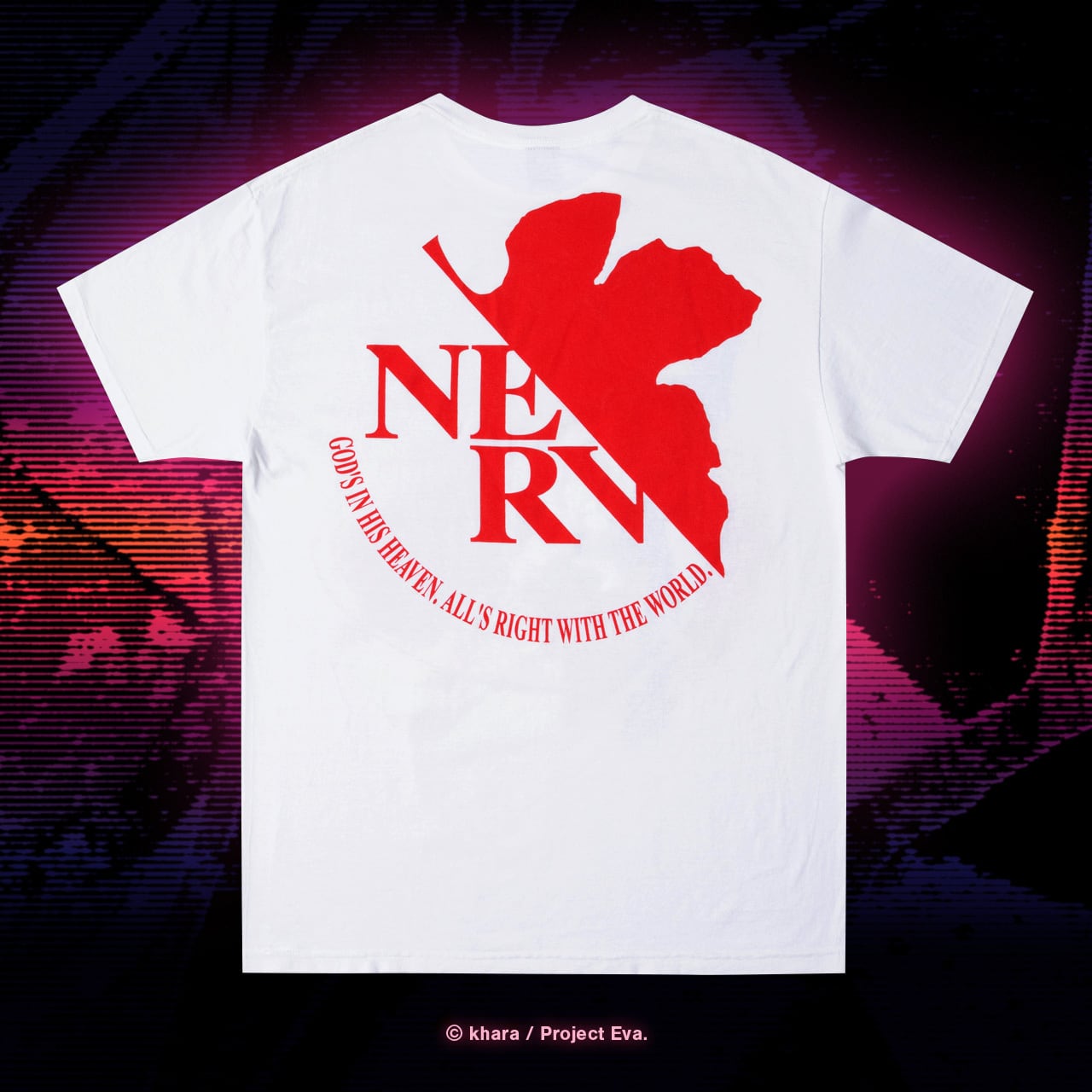 NEON GENESIS EVANGELION × GEEKS RULE SILKSCREEN PRINTING T SHIRT