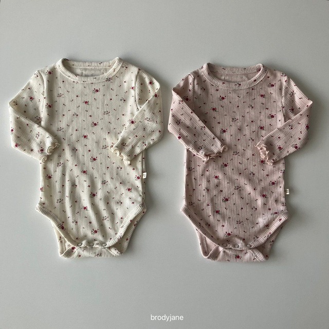 【取寄】brodyjane|flower eyelet frill bodysuit|フラワーアイレットフリルボディスーツ|one|3-10m|26 autumn